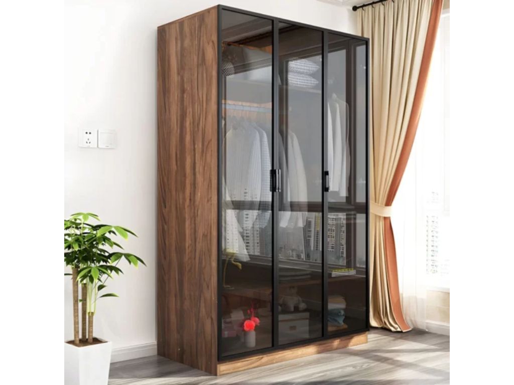 Tủ áo cánh mở nhôm kính MHT23 - Image 2